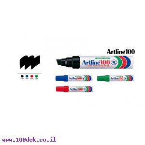 טוש לא מחיק 100 Artline (ארטליין) - שחור