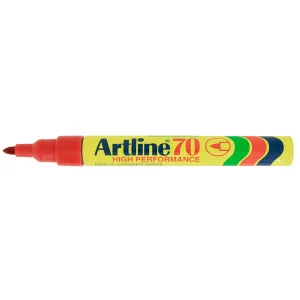 טוש לא מחיק 70 Artline (ארטליין) ראש עגול - אדום