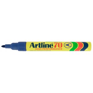 טוש לא מחיק 70 Artline (ארטליין) ראש עגול - כחול