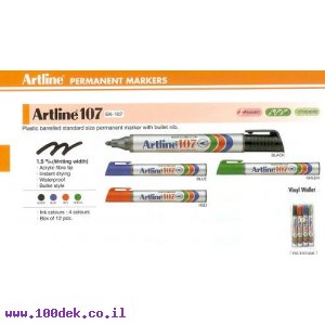 טוש סימון בינוני 107 גוף פלסטיק ארטליין artline