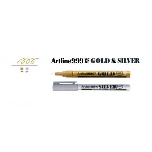 טוש סימון דק כסף זהב ARTLINE 990  XF