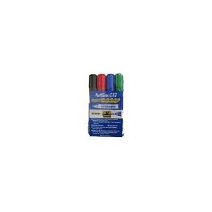 טוש סימון ארטליין מחיק 517   artline סט 4
