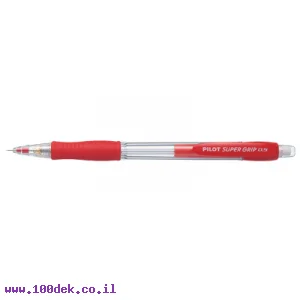 עיפרון מכני פיילוט Pilot H-185 סופר גריפ, גוף אדום - 0.5 מ"מ