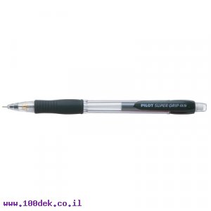 עיפרון מכני פיילוט Pilot H-185 סופר גריפ, גוף שחור - 0.5 מ"מ