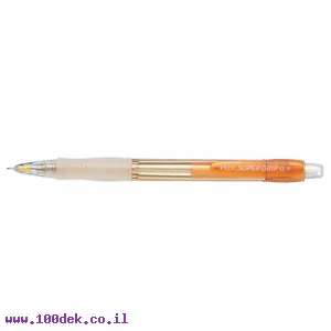 עיפרון מכני פיילוט Pilot H-187 סופר גריפ נאון, גוף כתום - 0.7 מ"מ
