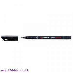 טוש לא מחיק לשקפים STABILO 841/46 S - שחור