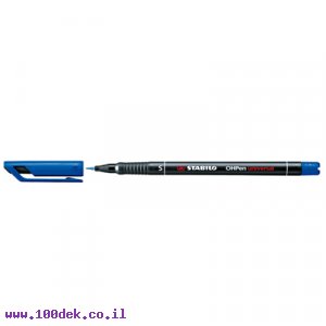 טוש לא מחיק לשקפים STABILO 841/41 S - כחול