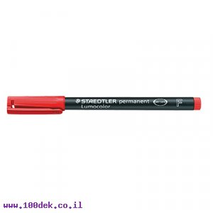 טוש לא מחיק STAEDTLER Lumocolor (F) 318-2 - אדום