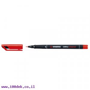 טוש לא מחיק לשקפים STABILO 841/40 S - אדום