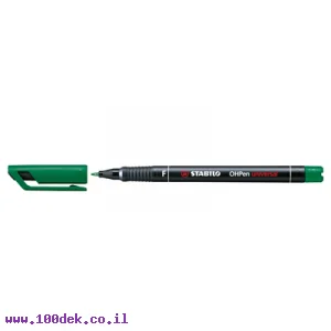 טוש לא מחיק לשקפים STABILO 842/36 F - ירוק