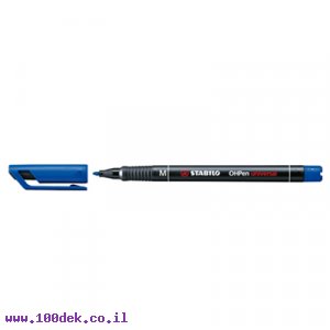 טוש לא מחיק לשקפים STABILO 843/41 M - כחול