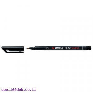 טוש לא מחיק לשקפים STABILO 842/46 F - שחור