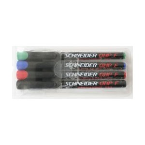 טוש לשקפים סט 6 יחידות FM   SCHNEIDER