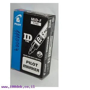 טוש פיילוט MID F ראש עגול אדום.כחול .שחור