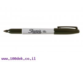 תמונה של מוצר טוש לא מחיק Sharpie ראש F - שחור