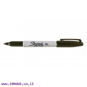 טוש לא מחיק Sharpie ראש F - שחור
