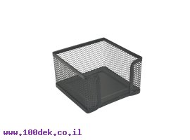 תמונה של מוצר מעמד רשת מתכת לנייר ממו - שחור