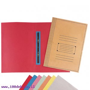 תיק מנילה עם ברזל - 25 יחידות - צהוב