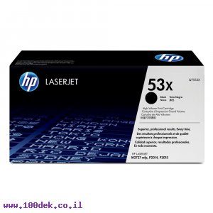טונר HP Q7553X/53X שחור - מקורי