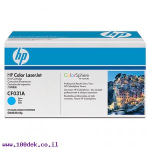 טונר ציאן CM-4540 מקורי CF031A HP