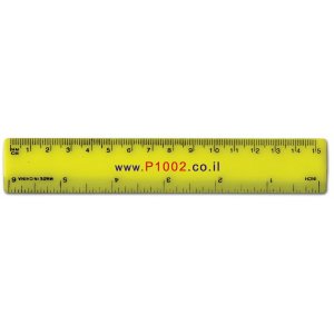 סרגל פלסטי 15 ס"מ בצבעים שונים