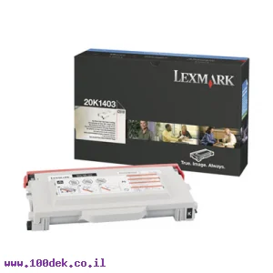טונר LEXMARK  שחור C 510   HY מקורי