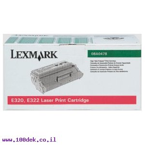 טונר לקס מרק  שחור    LEXMARK  E320/322 6K מקורי