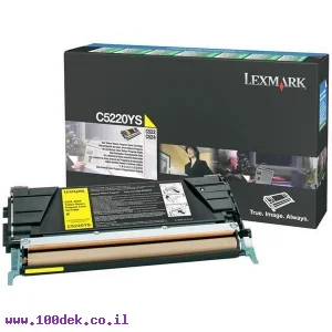 טונר צהוב לקס מרק  LEXMARK 524/522  C מקורי