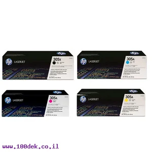 טונר תחליפי HP 305/300/400 PRO אדום CE413A