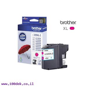 ראש דיו אדום מקורי Brother LC-225 M