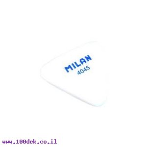 מחק פלסטי לבן MILAN דגם 4045 משולש