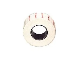 תמונה של מוצר  מדבקה לאקדח מחירים Kola/Motex שורה אחת - לבן עם פס אדום