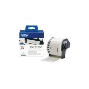 גליל מדבקות Brother DK-22205, רוחב 62 מ"מ, אורך 30 מטר