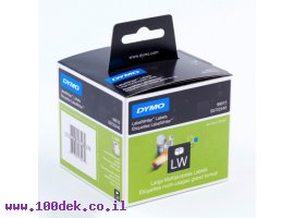 תמונה של מוצר גליל מדבקות נייר Dymo LW 99015 גודל 70x54 מ"מ - 320 מדבקות עם דבק רגיל