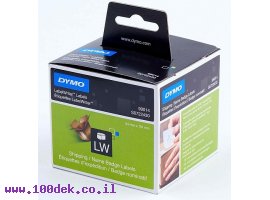 תמונה של מוצר גליל מדבקות נייר Dymo LW 99014 גודל 101x54 מ"מ - 220 מדבקות עם דבק רגיל