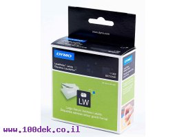 תמונה של מוצר גליל מדבקות נייר Dymo LW 11352 גודל 54x25 מ"מ - 550 מדבקות עם דבק רגיל
