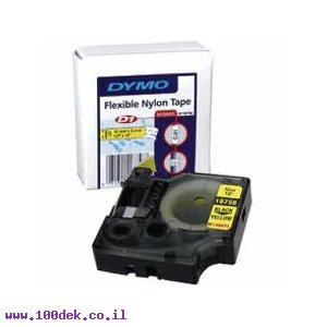 סרט 24 ממ 3.5 מטר שחור לבן דיימו ניילון S0773840 dymo