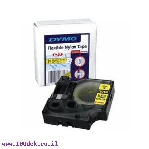 סרט 24 ממ 3.5 מטר שחור לבן דיימו ניילון S0773840 dymo