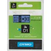 סרט סימון ברוחב 24 מ"מ 53716 Dymo - שחור על רקע כחול