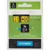 סרט סימון ברוחב 24 מ"מ 53718 Dymo - שחור על רקע צהוב