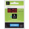 סרט סימון ברוחב 19 מ"מ 45807 Dymo - שחור על רקע אדום