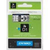 סרט סימון ברוחב 19 מ"מ 45800 Dymo - שחור על רקע שקוף
