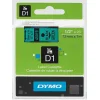 סרט סימון ברוחב 12 מ"מ 45019 Dymo - שחור על רקע ירוק