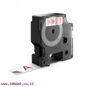 סרט סימון ברוחב 19 מ"מ 45805 Dymo - אדום על רקע לבן