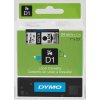 סרט סימון ברוחב 24 מ"מ 53710 Dymo - שחור על רקע שקוף