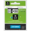 סרט סימון ברוחב 6 מ"מ 43613 Dymo - שחור על רקע לבן