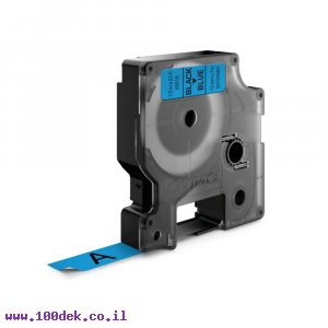 סרט סימון ברוחב 12 מ"מ 45016 Dymo - שחור על רקע כחול