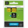 סרט סימון ברוחב 12 מ"מ 45018 Dymo - שחור על רקע צהוב