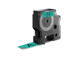 תמונה של מוצר סרט סימון ברוחב 19 מ"מ 45809 Dymo - שחור על רקע ירוק