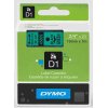 סרט סימון ברוחב 19 מ"מ 45809 Dymo - שחור על רקע ירוק